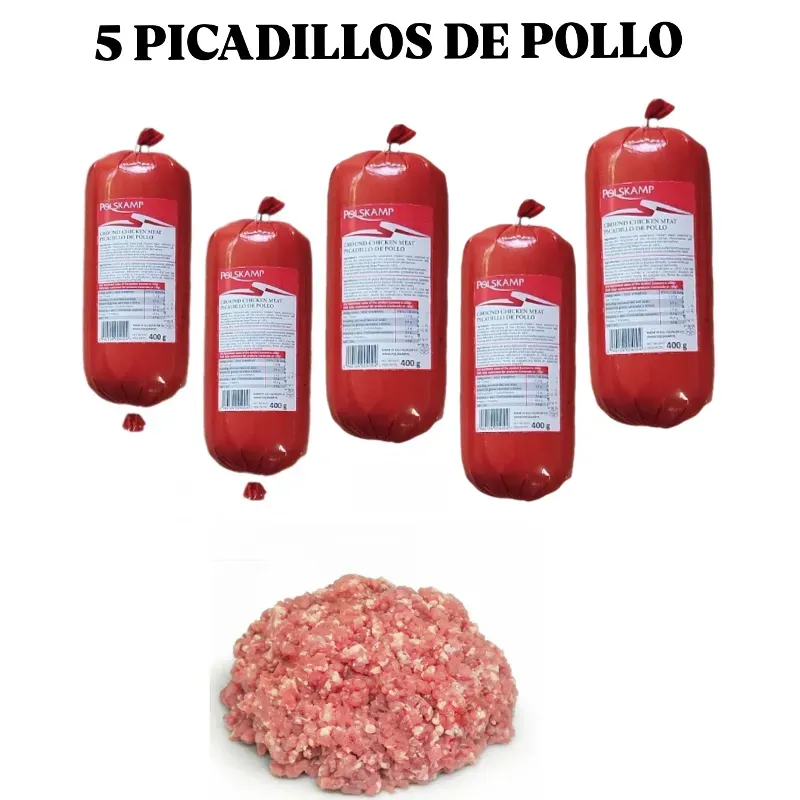 5 PICADILLOS DE POLLO DE 400 gramos