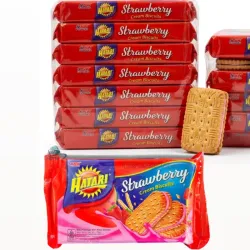7 PAQUETES DE GALLETAS HATARI DE FRESA 🍓