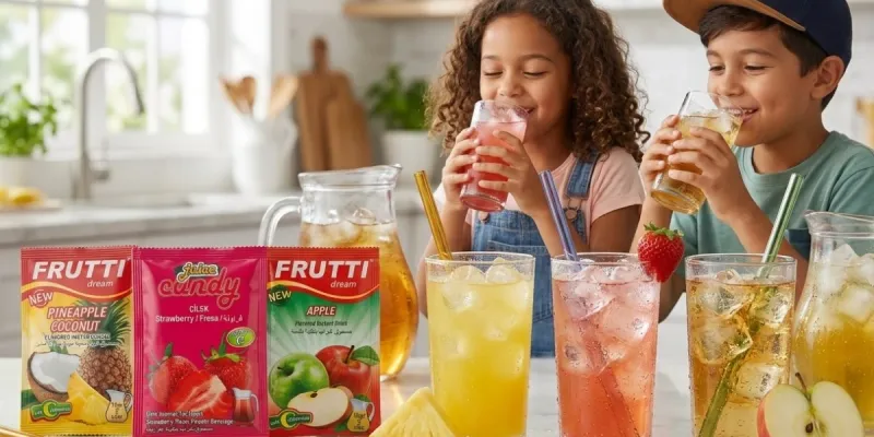 72 REFRESCO EN POLVO( 24 🍓+24 🍍+24🍎)