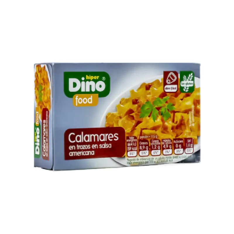 8 CAJAS DE CALAMARES EN SALSA AMERICANA (80g cada caja)