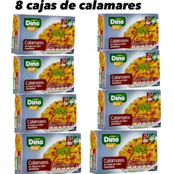 8 CAJAS DE CALAMARES EN SALSA AMERICANA (80g cada caja)