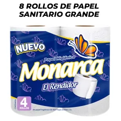 8 ROLLOS DE PAPEL HIGIENICO GRANDE 🧻🧻🧻🧻🧻🧻🧻🧻