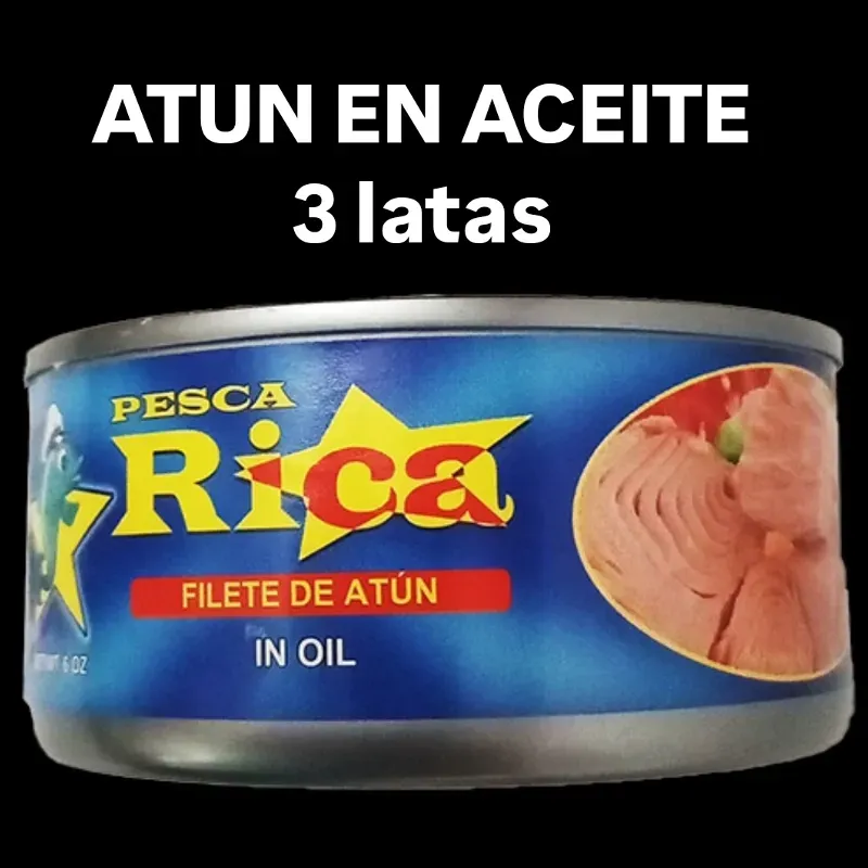 ATUN EN ACEITE ( 3 laticas de 170 gr)