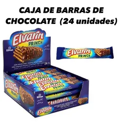 BARRA DE CHOCOLATE ELVARIN (24 unidades)