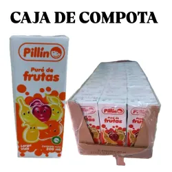 CAJA DE COMPOTA( 27 unidades) 🥭🍍🍎🍊🍌