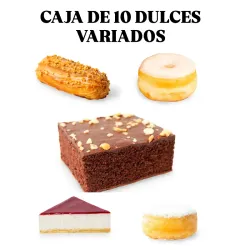 CAJA DE DULCES VARIADA ( 10 unidades) 🍩🍰🧁