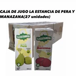 CAJA DE JUGO DE PERA Y MANZANA( 27 unidades)
