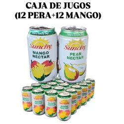 CAJA DE JUGOS SUNCHY( 12 PERA+12 MANGO) 🍐🥭