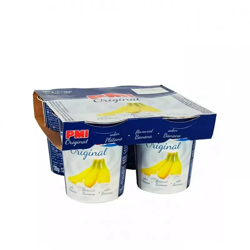 CAJA DE YOGURT PMI (24 unidades) ( platano) 🍌
