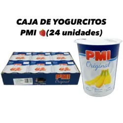 CAJA DE YOGURT PMI (24 unidades) ( platano) 🍌