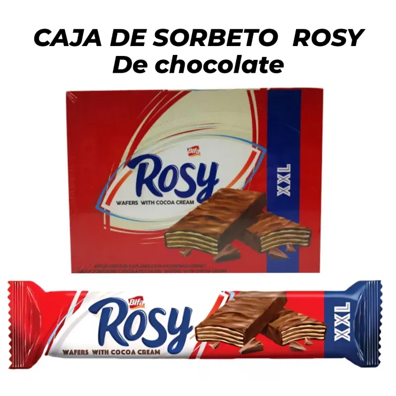 CAJA DE SORBETO ROSY DE CHOCOLATE( 24 unidades) 🥵