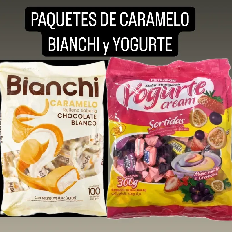 CARAMELOS YOGURTE Y BIANCHI