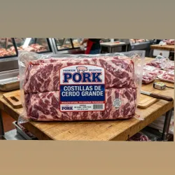 COSTILLAS GRANDES  DE CERDO IMPORTADA(16 a 17 Libras) 🐖