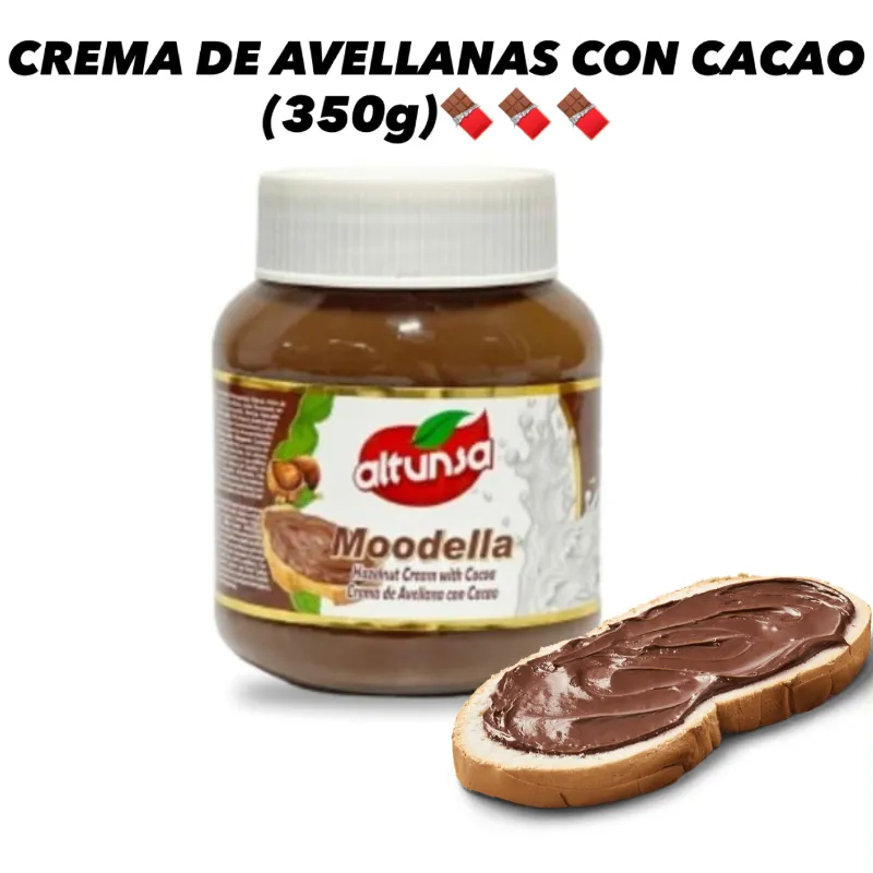 CREMA DE AVELLANAS CON CACAO(350g)