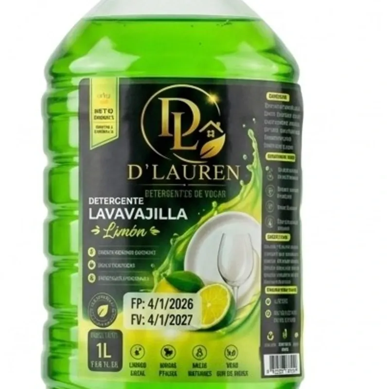 DETERGENTE LAVAVAJILLAS DE 1 LITRO
