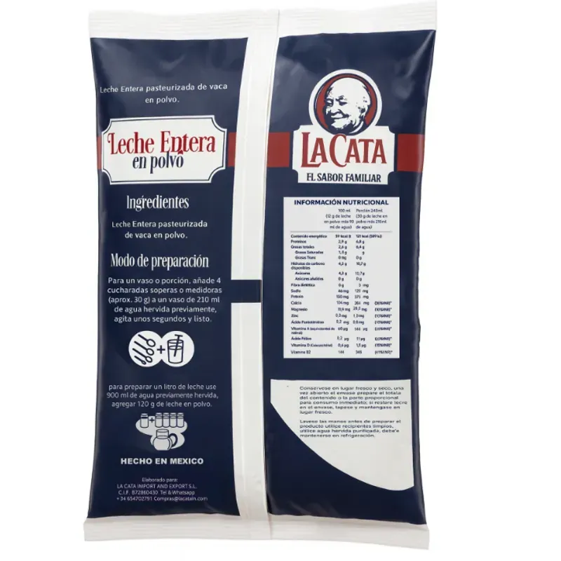 2 PAQUETES DE LECHE EN POLVO ENTERA( 1kg+1kg)🥛🥛