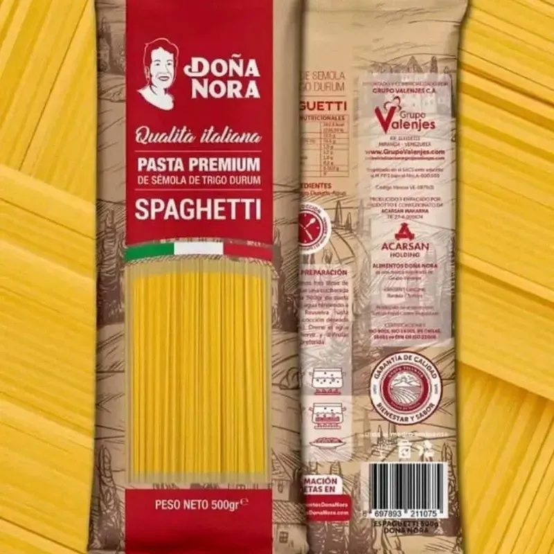 ESPAGUETI DOÑA NORA de 500 gramos( 2 paquetes)🍝🍝