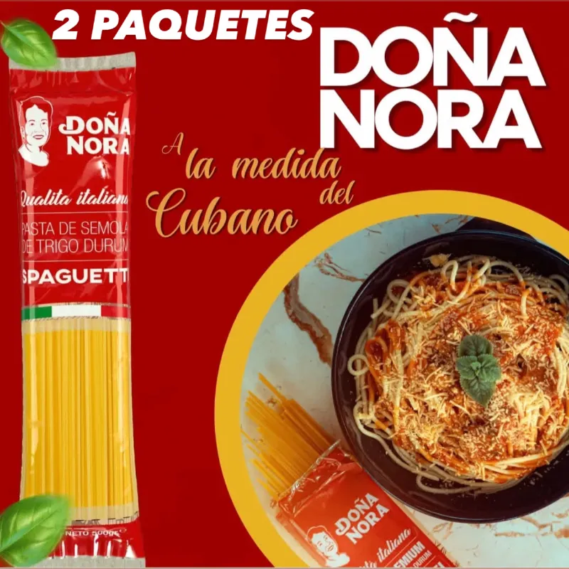 ESPAGUETI DOÑA NORA de 500 gramos( 2 paquetes)🍝🍝