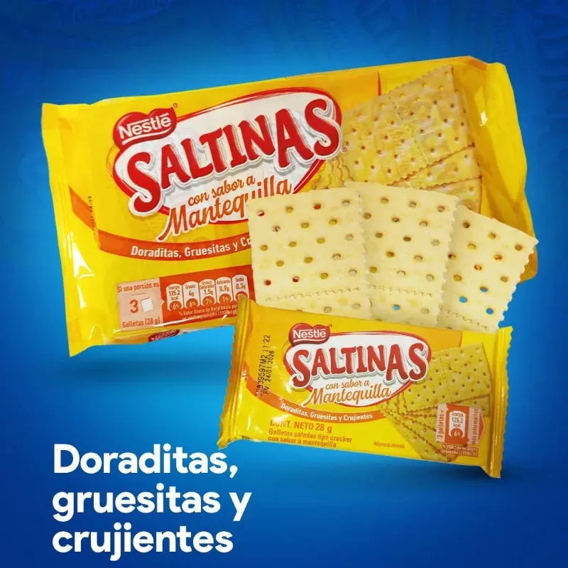 GALLETAS SALTINAS SABOR MANTEQUILLA