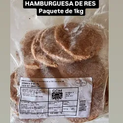 HAMBURGUESA DE RES IMPORTADA GCM food( 1kg)