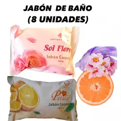 Jabón de Baño Petalos( 8 jabones)