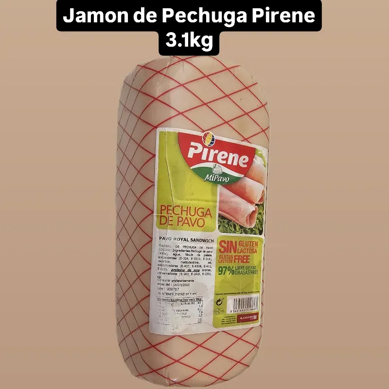 Jamon de Pechuga de Pavo Pirene 3.1kg