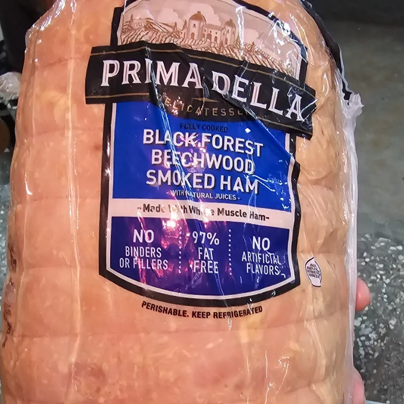 JAMON ENTERO AHUMADO IMPORTADO PRIMA DELLA BLACK( 8 libras)💪🏿🇺🇸