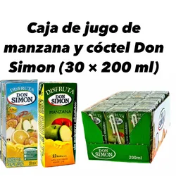 Jugo de manzana Don Simon (24 x 200 ml)