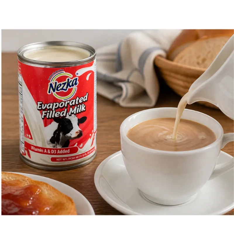 4 Latas de Leche Evaporada Nezka de 354 ml