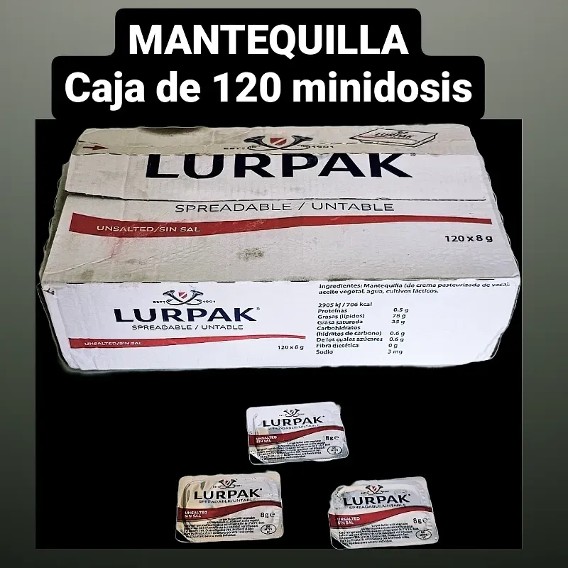 MANTEQUILLA ( CAJA DE 120 MINIDOSIS)