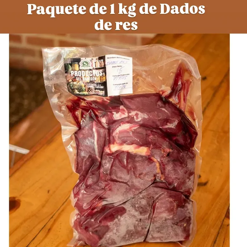 PAQUETE DE DADOS DE RES  ( 1 KG) 🐄
