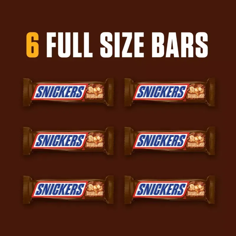 PAQUETE DE SNICKERS( 6 barras) 🍫