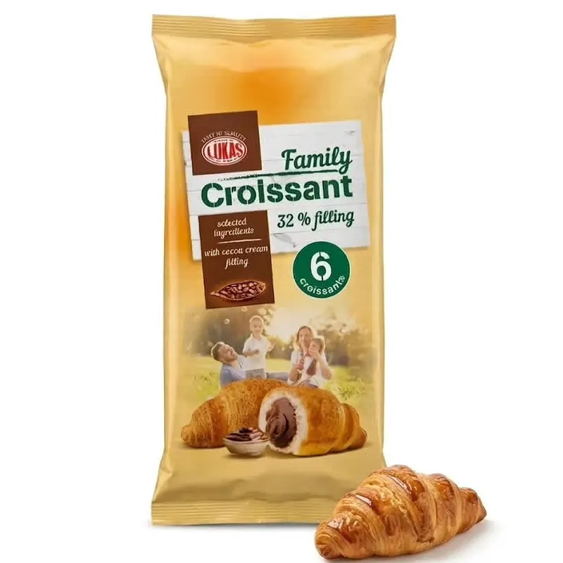 Paquetes de 12 croissant rellenos de chocolate y fresa🥐🍓🍫