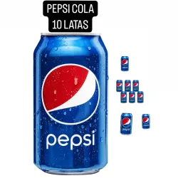 PEPSI COLA ( 10 LATAS)