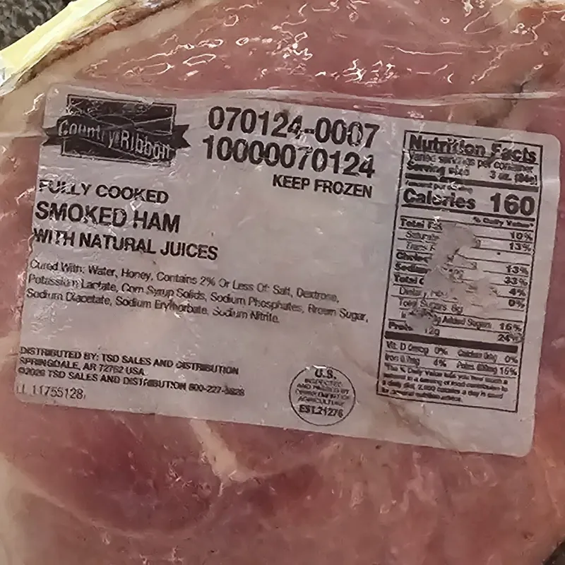 PIERNA DE CERDO AHUMADA( 8.5 a 9.8 libras)🥩