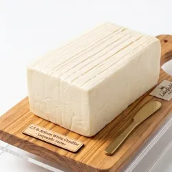QUESO CHEDAR BLANCO DE 2.5 LIBRAS LASQUEADO