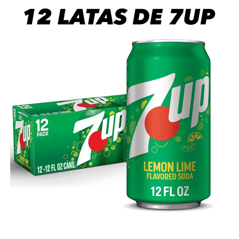 REFRESCO 7UP DE LIMON ( 12 LATAS)