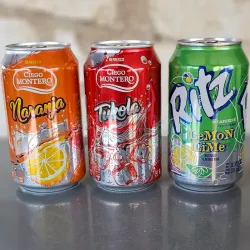 Refresco ( cola, limon ,naranja) 10 latas