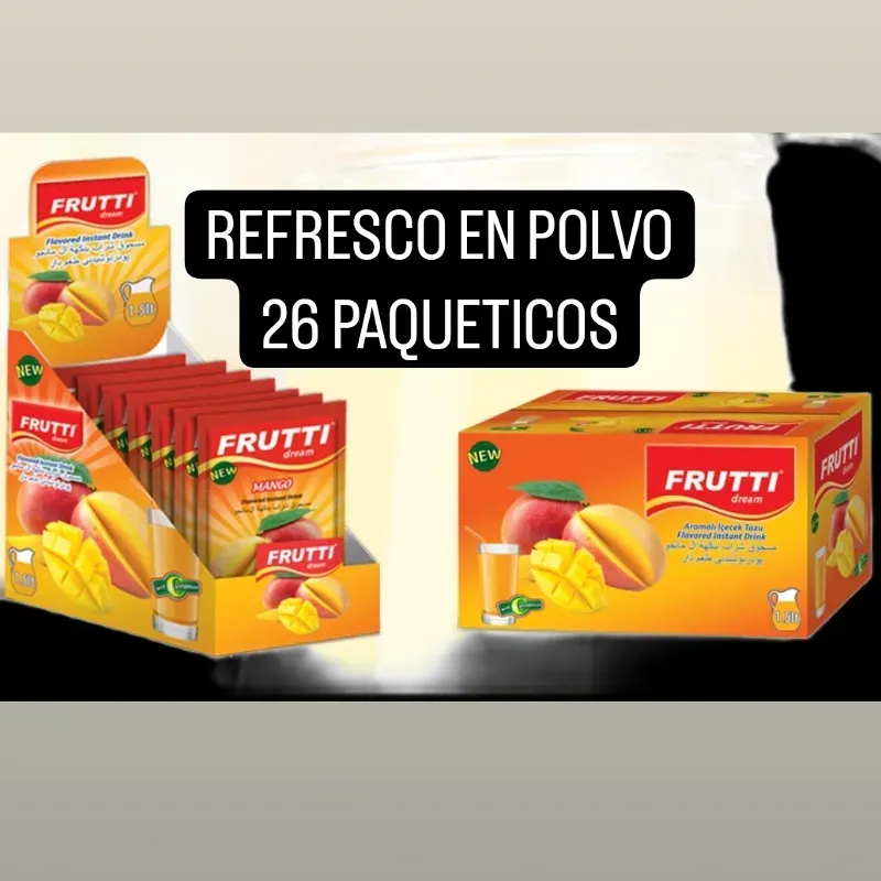 REFRESCO EN POLVO ( 26 paqueticos de sabores Variados)