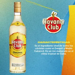 RON HAVANA CLUB 3 AÑOS( 700 mL)