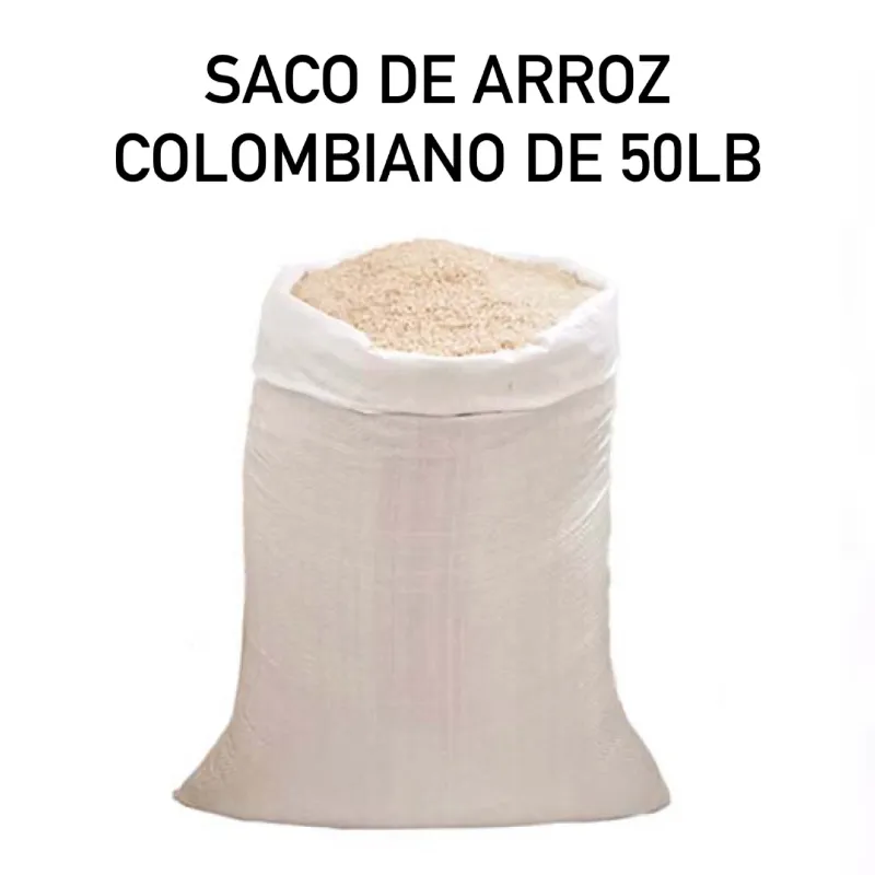 SACO DE ARROZ COLOMBIANO de 50 LB