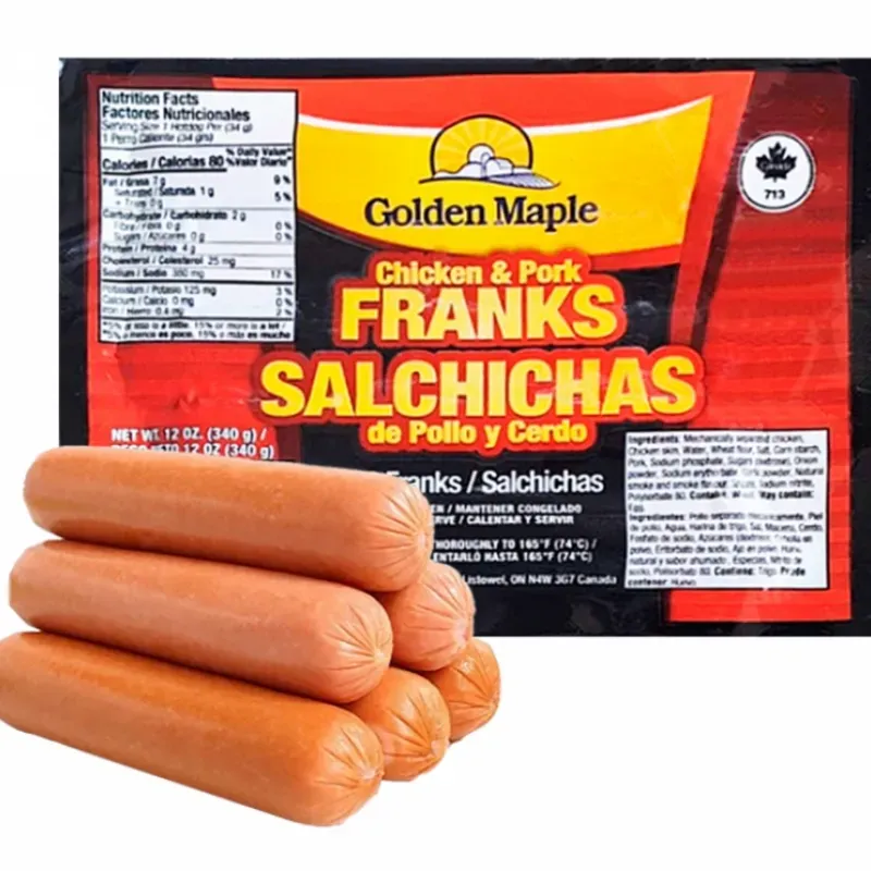 SALCHICHA DE CERDO Y POLLO ( 2 paquetes)