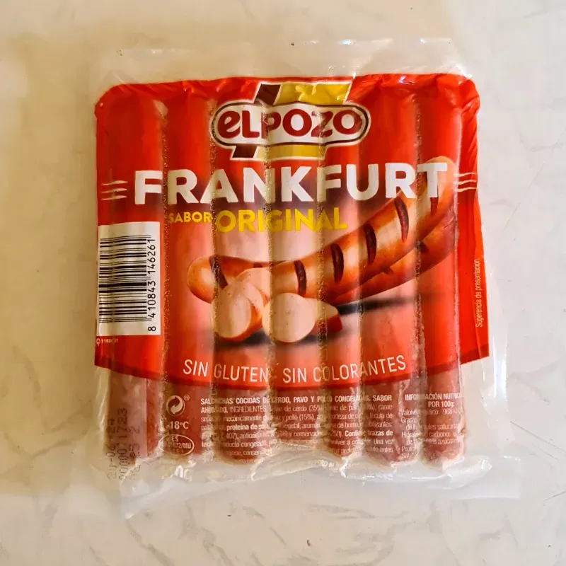 SALCHICHA DE PAVO Y POLLO FRANKFURT (7 unidades)