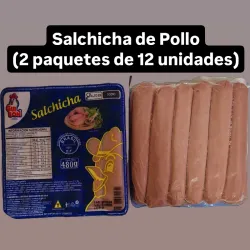 Salchicha de Pollo ( 2 paquetes)