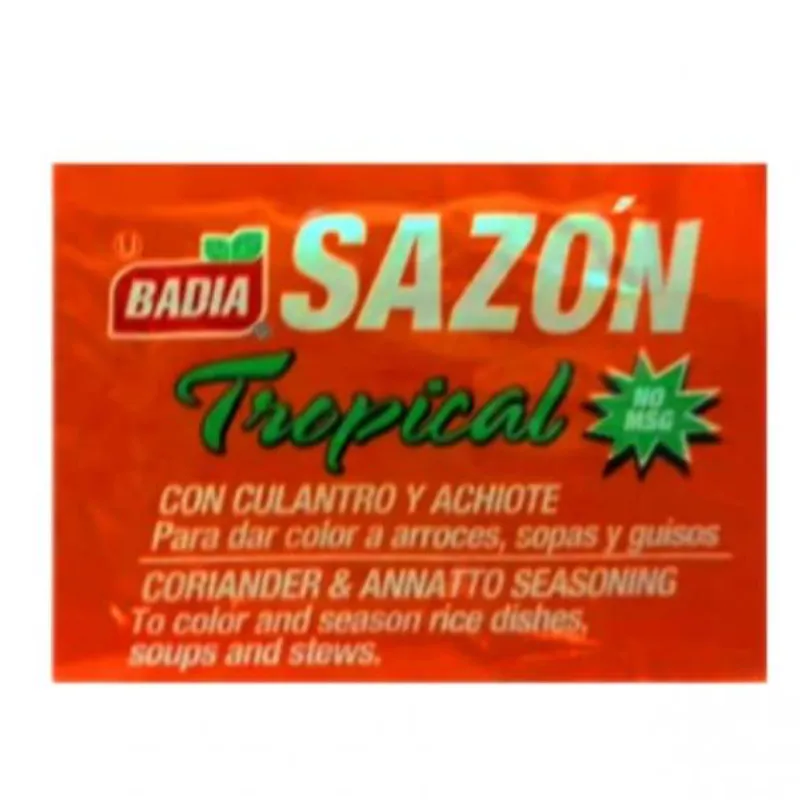 Sazon Tropical mixto verde y naranja ( 20 unidades)