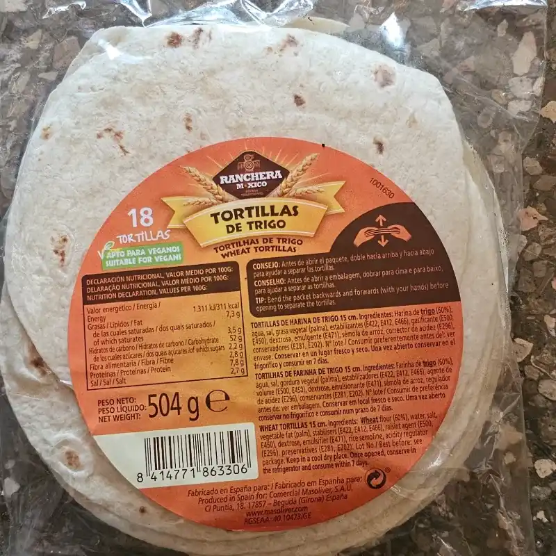 TORTILLAS DE TRIGO ( TACOS)