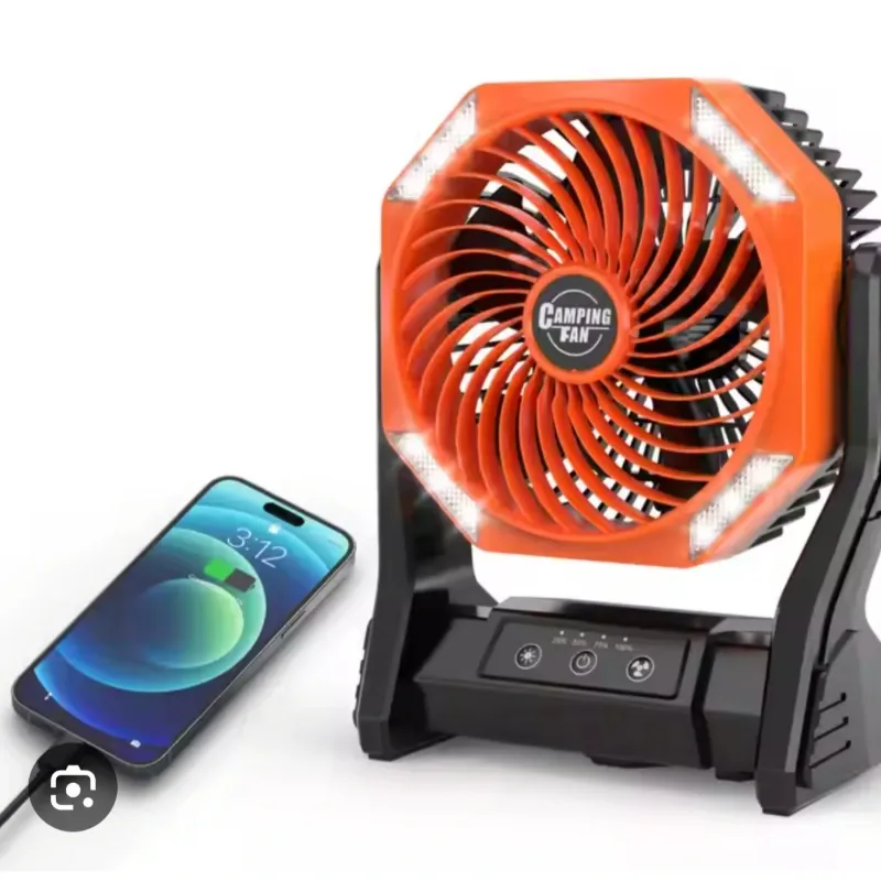 VENTILADOR RECARGABLE CON LUZ LED 💪🏿