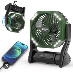 VENTILADOR RECARGABLE CON LUZ LED 💪🏿