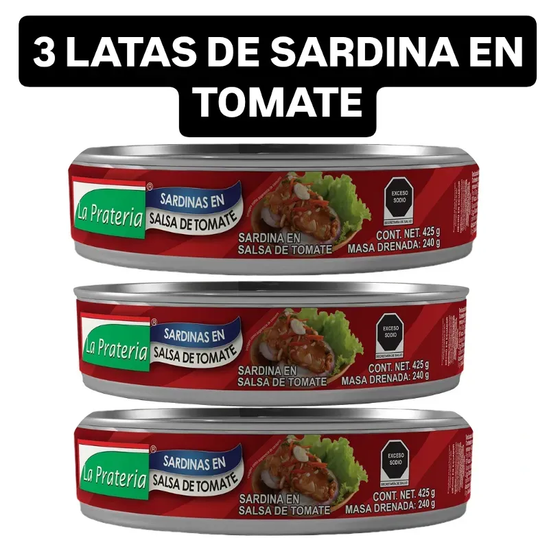3 LATAS DE SARDINA EN TOMATE 🐟🐟🐟🍅