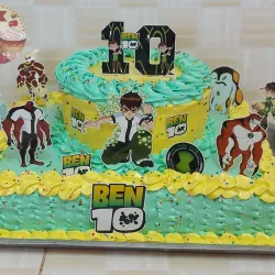 Torta rectangular de 2 pisos